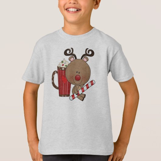 Rudy Reindeer met Cacao T-shirt (Voorkant)