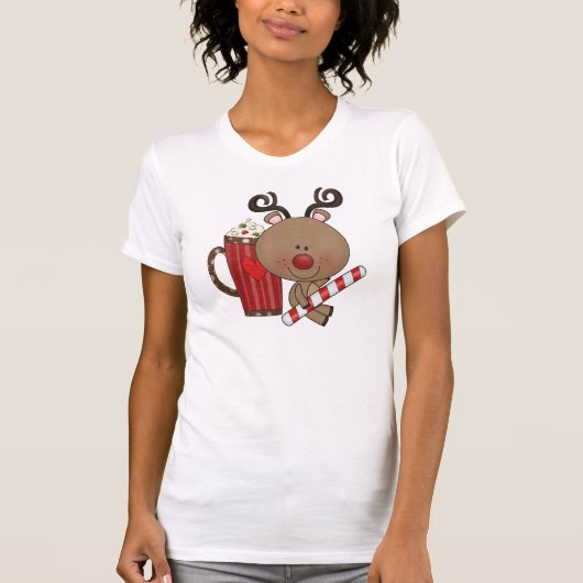 Rudy Reindeer met Cacao T-shirt (Voorkant)