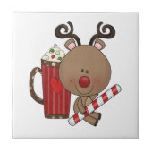 Rudy Reindeer met Cacao Tegeltje (Voorkant)