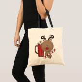 Rudy Reindeer met Cacao Tote Bag (Voorkant (product))