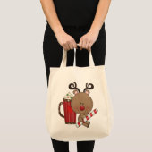 Rudy Reindeer met Cacao Tote Bag (Voorkant (product))
