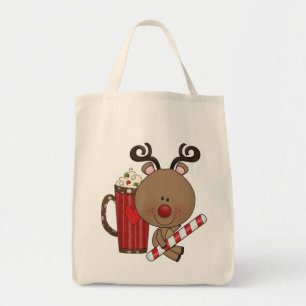 Rudy Reindeer met Cacao Tote Bag