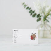 Rudy Reindeer met Cacao Visitekaartje (Staand voorkant)