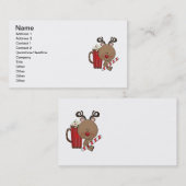 Rudy Reindeer met Cacao Visitekaartje (Voorkant / Achterkant)
