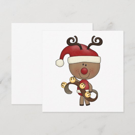 Rudy Reindeer met Klokken (Voorkant / Achterkant)
