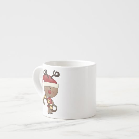 Rudy Reindeer met Klokken Espresso Kop (Links)