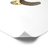 Rudy Reindeer met Klokken Poster (Hoek)