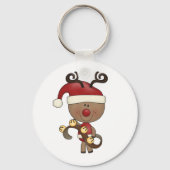Rudy Reindeer met Klokken Sleutelhanger (Voorkant)