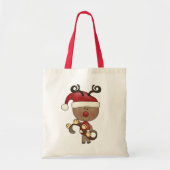 Rudy Reindeer met Klokken Tote Bag (Voorkant)