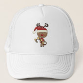 Rudy Reindeer met Klokken Trucker Pet (Voorkant)