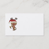 Rudy Reindeer met Klokken Visitekaartje (Achterkant)