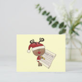 Rudy Reindeer Naughty of Nic Briefkaart (Staand voorkant)