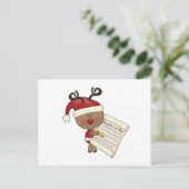 Rudy Reindeer Naughty of Nic Briefkaart (Staand voorkant)