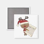 Rudy Reindeer Naughty of Nic Magneet (Voorkant / Achterkant)