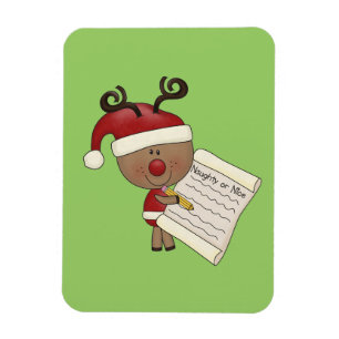 Rudy Reindeer Naughty of Nic Magneet