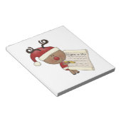 Rudy Reindeer Naughty of Nic Notitieblok (Schuin)