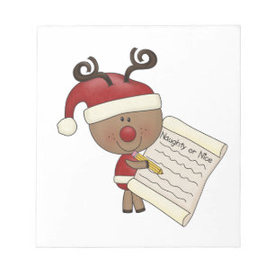 Rudy Reindeer Naughty of Nic Notitieblok