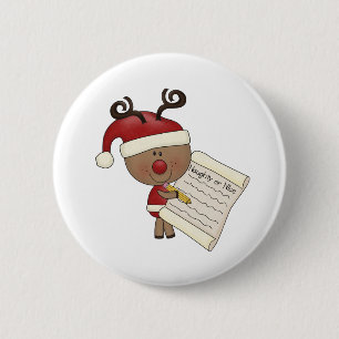 Rudy Reindeer Naughty of Nic Ronde Button 5,7 Cm