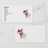 Rudy Reindeer Naughty of Nic Visitekaartje (Voorkant / Achterkant)