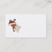 Rudy Reindeer Naughty of Nic Visitekaartje (Achterkant)