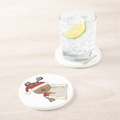 Rudy Reindeer Naughty of Nic Zandsteen Onderzetter (Zijkant)