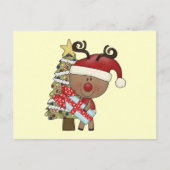 Rudy Reindeer Vakantieboom Feestdagenkaart (Voorkant)