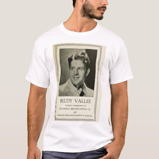 Rudy Vallee 1930  T-shirt (Voorkant)