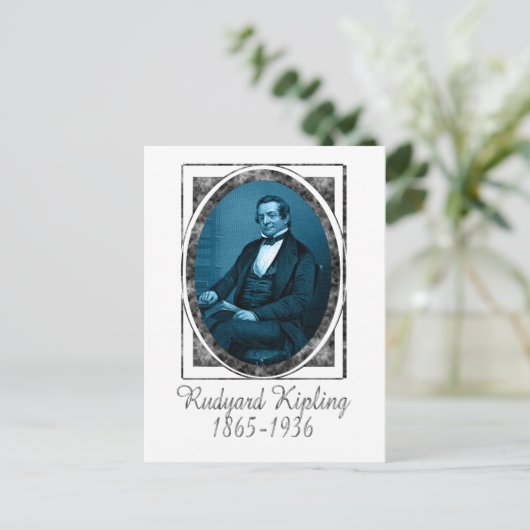 Rudyard Kipling Briefkaart (Staand voorkant)