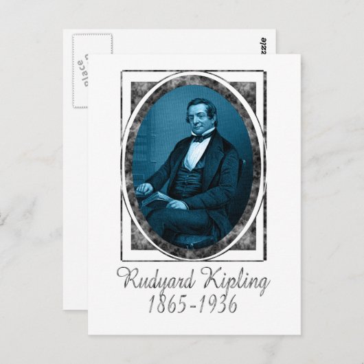 Rudyard Kipling Briefkaart (Voorkant / Achterkant)