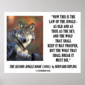 Rudyard Kipling Law of the Oerwoud Prosper Poster (Voorkant)