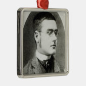 Rudyard Kipling Metalen Ornament (Rechts)