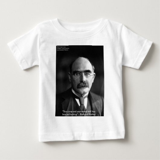 Rudyard Kipling "Puppy Love" Quote Gifts T - shirt (Voorkant)