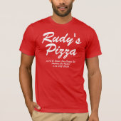 RUDY'S PIZZA ANAHEIM CALIFORNIA T-SHIRT (Voorkant)