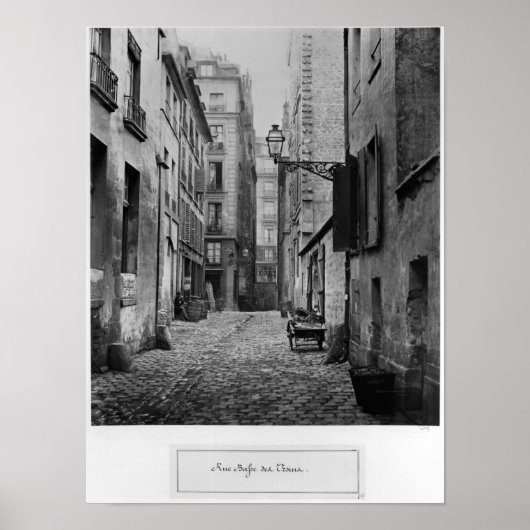 Rue Basse des Ursins, Parijs, 1858-78 Poster (Voorkant)