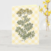 "Rue" Botanisch Kaart (Gele Bloem)