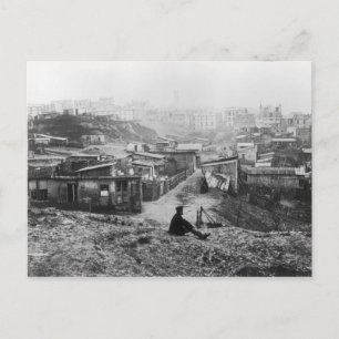 Rue Chamclear, een groep hutten, 1858-78 Briefkaart