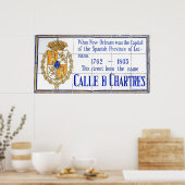 Rue Chartres Tegel Mural New Orleans Poster (Keuken)