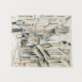 Rue Damiette, Rouen (ca. 1884) van Camille Pissarr Wandkleed (Voorkant (horizontaal))