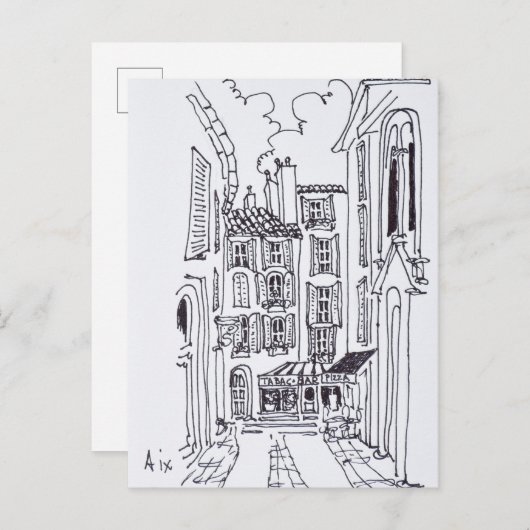 Rue de la Masse | Aix en Provence, Frankrijk Briefkaart (Voorkant / Achterkant)