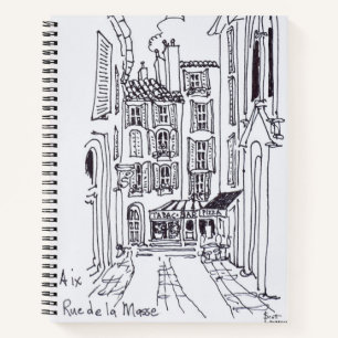Rue de la Masse   Aix en Provence, Frankrijk Notitieboek