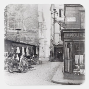 Rue de la Montagne Sainte-Genevieve Vierkante Sticker