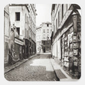 Rue de l'Arbalete Vierkante Sticker (Voorkant)