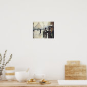 Rue de Paris par temps de pluie van Caillebotte Poster (Keuken)