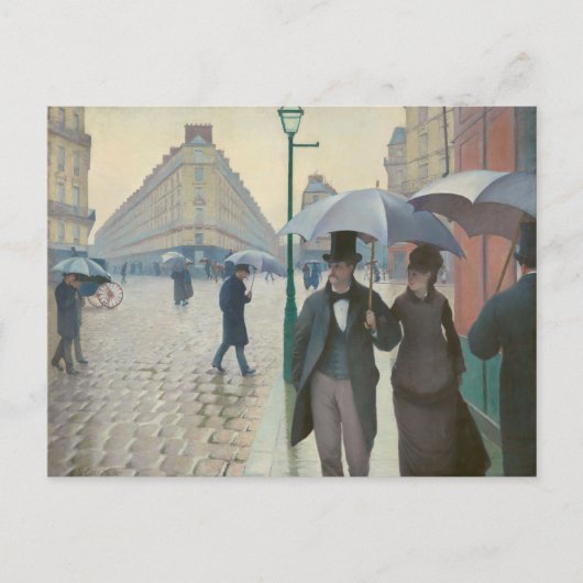 Rue de Paris Temps de Pluie door Gustave Caillebot Briefkaart (Voorkant)