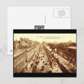 Rue de Rivoli, Parijs 1910 Briefkaart (Voorkant / Achterkant)