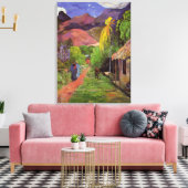 'Rue de Tahiti' - Paul Gauguin Canvas Afdruk (Insitu (Woonkamer))