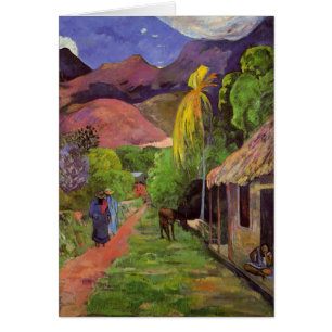 "Rue de Tahiti" - Paul Gauguin-kaart