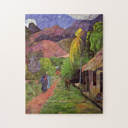 "Rue de Tahiti" - Paul Gauguin Legpuzzel (Verticaal)