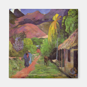 'Rue de Tahiti' - Paul Gauguin Magnet