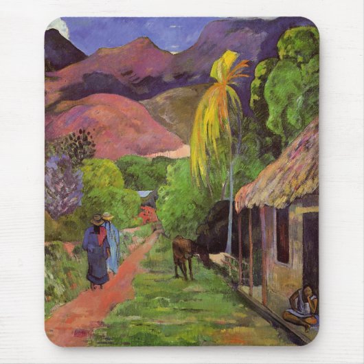 "Rue de Tahiti" - Paul Gauguin Mousepad Muismat (Voorkant)